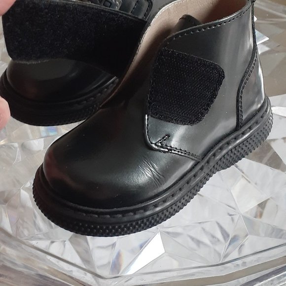 2 for $10. Black formal baby boots Love Moschino style - Picture 8 of 10